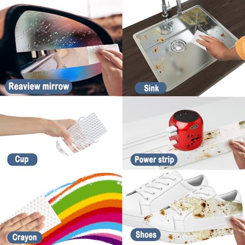 30 Pack High-Density Melamine Foam Cleaning Pads - No Detergent Needed