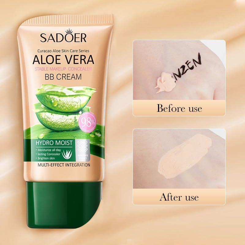 SEACICO Moisturizing BB Cream Concealer - Ivory White Lightweight Foundation