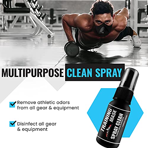 TrainingMask Multipurpose Face Mask Spray Deodorizer & Cleaner 1oz
