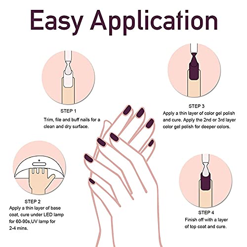 Meitawilltion Eggshell Gel Nail Polish 15ml Soak Off