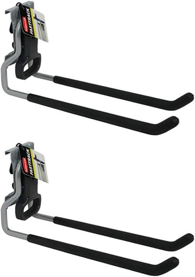 Rubbermaid Multi Hook Garage Storage System - Wall Mounted Utility Hooks (2 Pack)