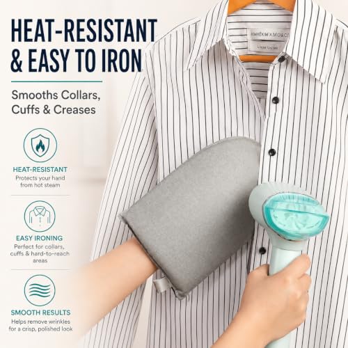 Lunapurr Heat Resistant Ironing Glove - Gray Waterproof Steam Mitt