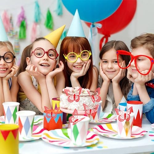 36Pcs 3D Red Butterfly Cake Toppers - Non-Edible Decoration for Parties