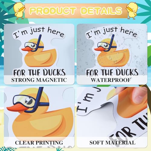 8 Pcs Funny Duck Cruise Ship Door Magnets - Decorative Cabin Decor