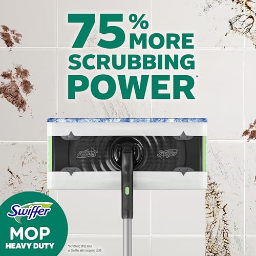 Swiffer Heavy Duty Wet Mopping Cloth Refills, Fresh Scent, 20 Count