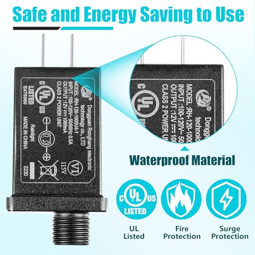 12V 1A Replacement Inflatable Power Supply Adapter - Waterproof Class 2