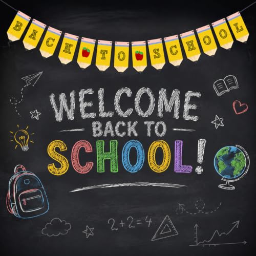 Pre-String Back to School Pencil Banner Decorations, 10FT Classroom Decor