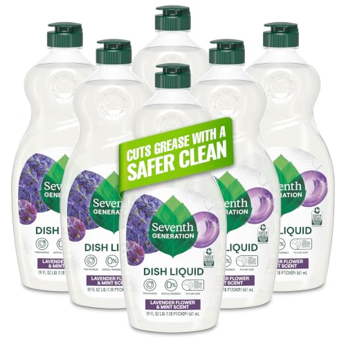 Seventh Generation Lavender Mint Dish Soap - 19 oz, Pack of 6
