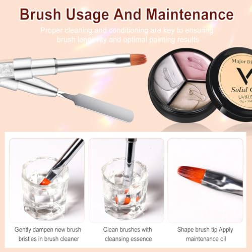 Major Dijit Cat Eye Gel Nail Polish Set with Magnetic Stick and Brush