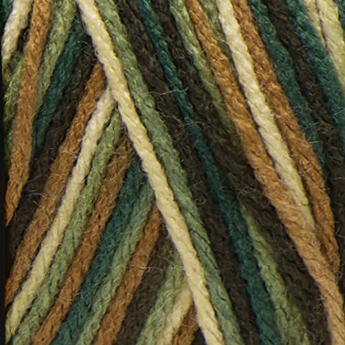 Red Heart Super Saver Yarn Woodsy Print - Medium Weight Acrylic Knitting & Crochet