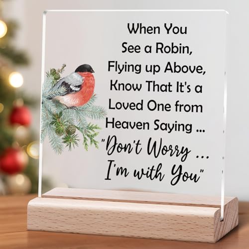 Memorial Acrylic Desk Sign – Sympathy Gift for Loss of Loved One