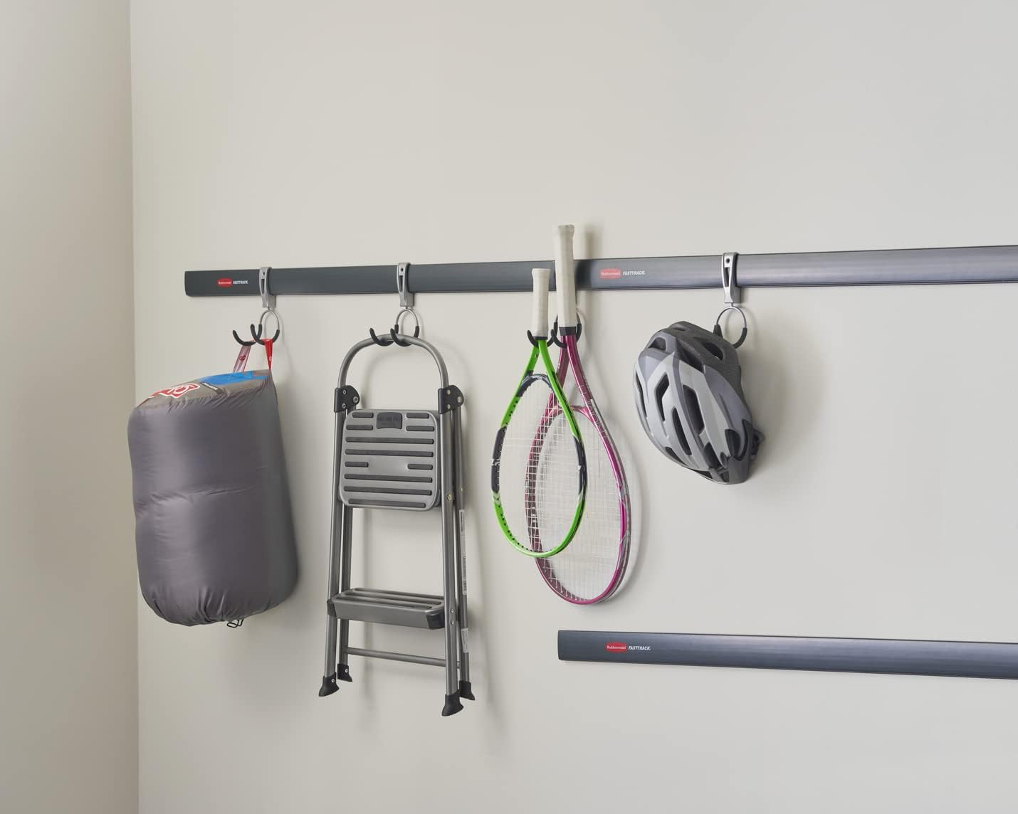 Rubbermaid FastTrack Compact Hook - Soft Grip Garage Organizer for Cords, Ropes & Small Hoses
