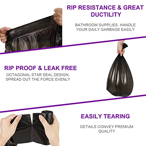 Ryobyo Ultra Thick 4 Gallon Black Trash Bags - 180 Counts