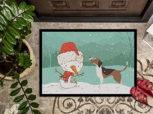 Beagle Christmas Doormat 24x36 Indoor Outdoor Rug Non Slip Washable Entryway Mat