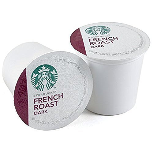 Starbucks K-Cup Pods - French Roast Dark Coffee with Caramel & Smoke Notes | 48 Count (2 Boxes)