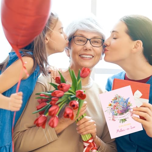 Happy Mother's Day Card for Mother-in-Law with Envelope - 5x7