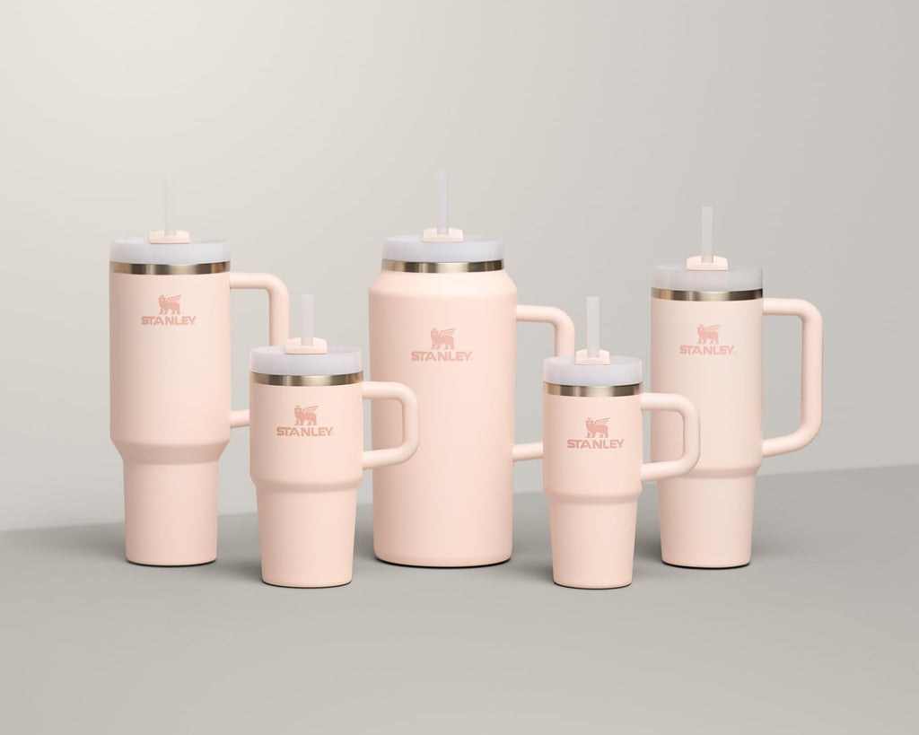 STANLEY Quencher H2.0 Tumbler - 30 oz Insulated Stainless Steel Cup with Handle & Straw | BPA-Free Rose Quartz 2.0