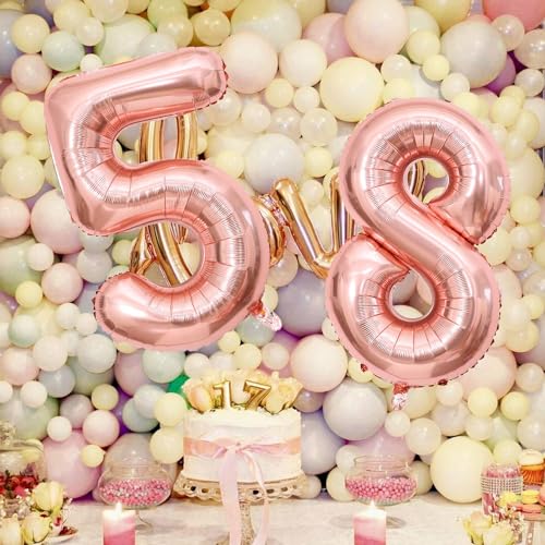 40 Inch Rose Gold Number 51 Balloon for Birthday & Wedding Decor