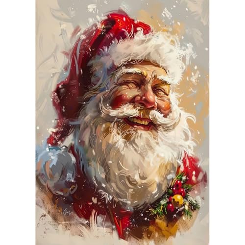 Christmas Diamond Painting Kit - Santa Claus Full Drill Crystal Art 30x40cm - Variation of THIS listing
