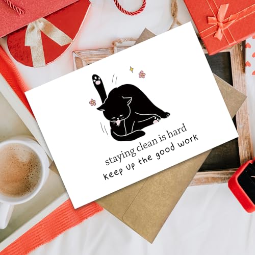 Sober Anniversary Card for Men & Women | 1 Year Sobriety Gift