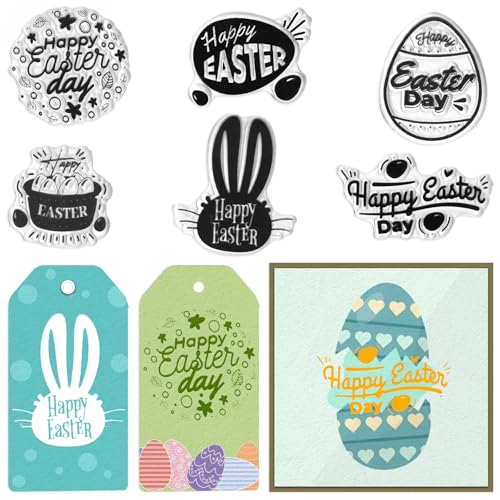 Easter Clear Stamps - Bunny & Egg Designs for DIY Crafts