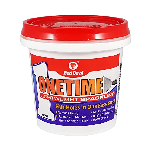 Red Devil ONETIME Lightweight Spackle, Wall Repair Paste - 1/2 Pint
