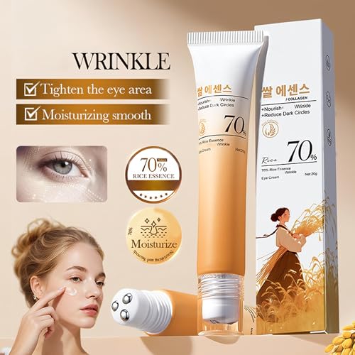 MIESCHER Rice Essence Eye Cream for Wrinkles & Dark Circles 0.7oz