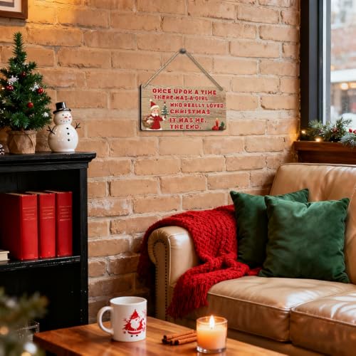 Funny Vintage Christmas Sign for Teen Girls - 6x12 Inch