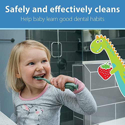 Dr. Brown's Infant-to-Toddler Toothbrush & Fluoride-Free Toothpaste Set, 2 Count - Giraffe
