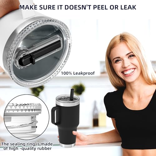 30 oz Tumbler Straw Lid - Stronghold Lid for the YETI Rambler Travel Mugs Only, Replacement Cap BPA Free (30oz Twist Lid)