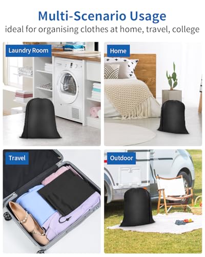 OTraki 16x20 Inch Small Laundry Bag - 2 Pack Drawstring Organizer