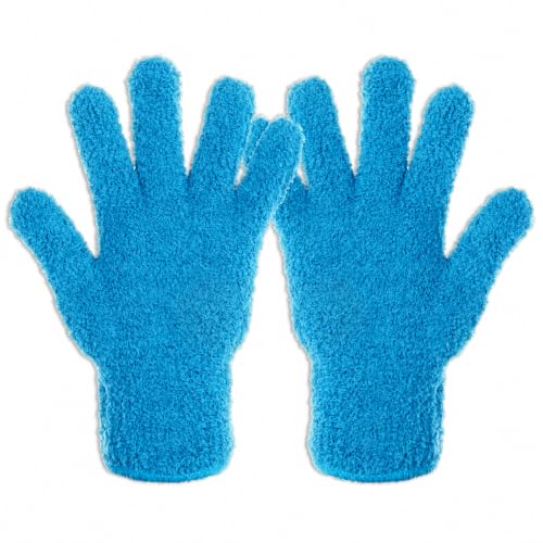 Microfiber Plant Dusting Gloves for Indoor & Outdoor Cleaning