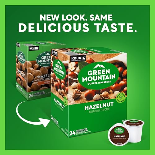 Green Mountain Hazelnut Coffee, Keurig K-Cup Pods, Light Roast, 96 Count