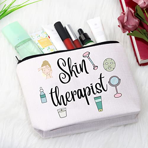 Skin Therapist Zipper Pouch Esthetician Appreciation Makeup Bag