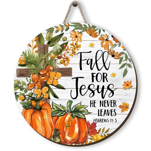 Fall Wreath - 11.8 Inch Orange Gingham Decor for Thanksgiving