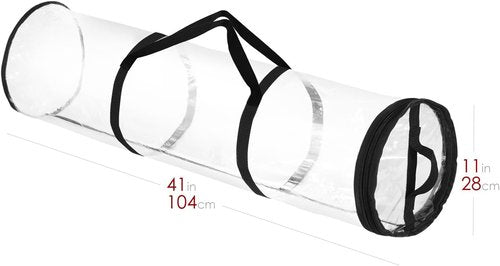Hearth & Harbor Wrapping Paper Storage Container - Tear-Proof Organizer for 14 Rolls | Premium Clear Design