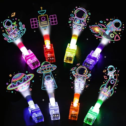 24PCS Space LED Finger Lights - Fun Party Favors for Kids