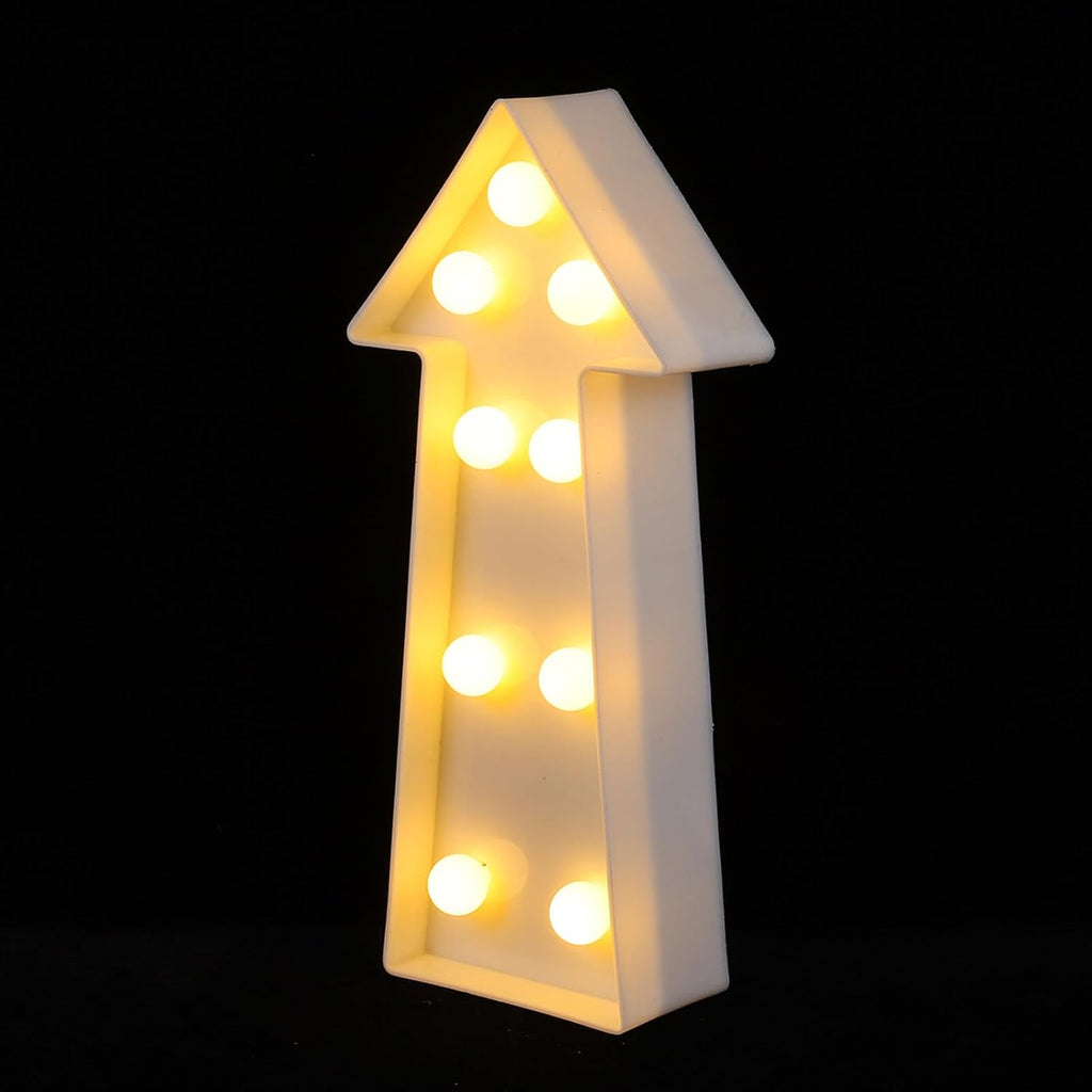 Uonlytech LED Arrow Night Light - Battery Operated 3D Sign for Kids' Bedroom & Party Decor | 8.9 x 3.9 x 1.9 Inches