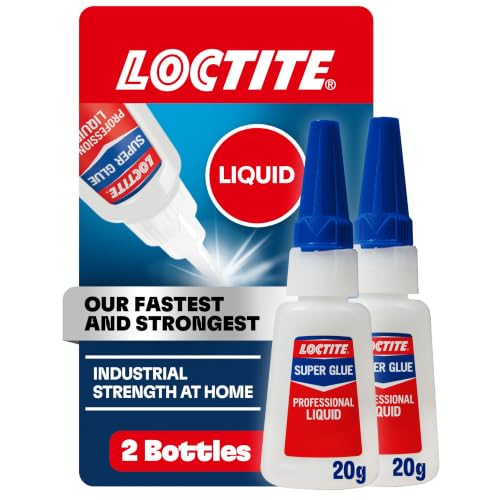 Loctite Professional Super Glue Liquid, Clear Adhesive, 2 Pack (0.7 fl oz)