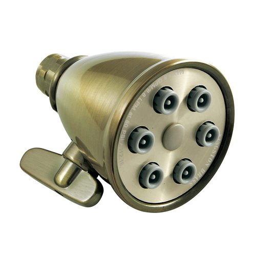 Kingston Brass K138A3 Victorian Shower Head, Antique Brass 2.94 x 2.94 x 4