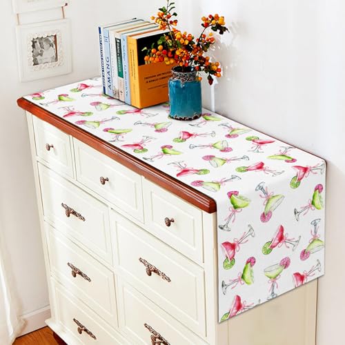 Margarita Table Runner - 13" x 72" Margs and Matrimony Party Decor