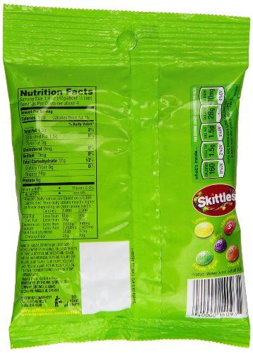 Sour Skittles Candy - 5.7 Oz Pack of 12, Tangy Gummy Fruit Chews