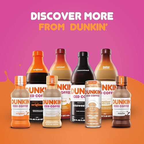 Dunkin' Donuts Original Iced Coffee, 13.7 fl oz - Refreshing Boost