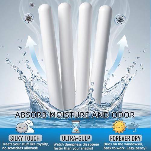 8 Pack Silicone Toy Dehumidifier Sticks - Reusable Moisture Absorbers