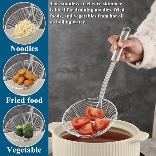 Berglander 2-Piece Stainless Steel Spider Strainer & Skimmer Set