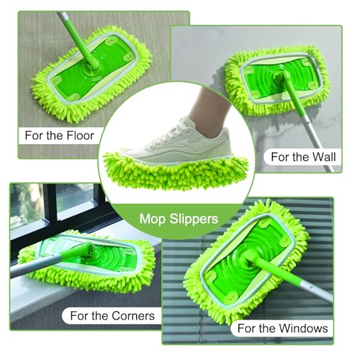 Yuunaie Reusable Microfiber Mop Pads for Swiffer Sweeper - 4 Pack