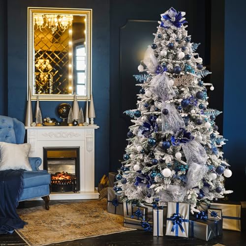 87-Pack Shatterproof Christmas Tree Ornaments Set - Holiday Decorations with Gift Box