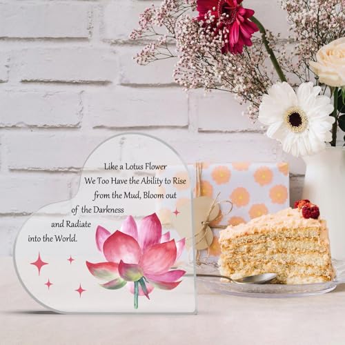 Inspirational Desk Sign Gift for Women & Men - Motivational Decor