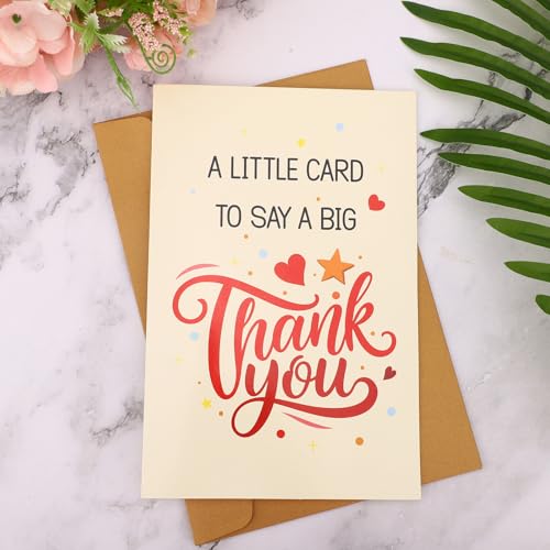 XIHIRCD Funny Thank You Card with Envelope - Creative Appreciation Gift