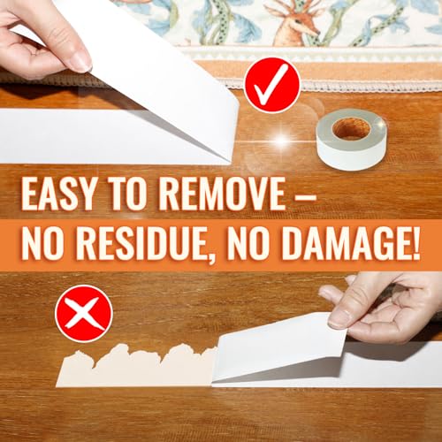 YONGJIN Double-Sided Carpet Tape 2 Inch x 10 Yards - Heavy-Duty, Residue-Free